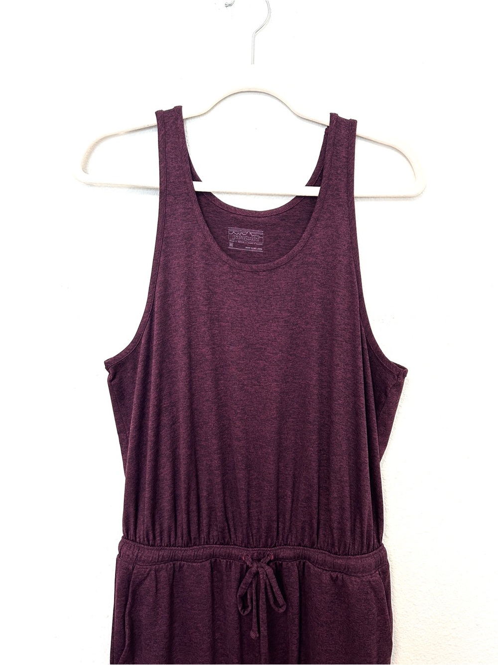 Patagonia Seabrook Sleeveless Tank Jumpsuit Plum Purple Stretch Size Medium - Picture 3 of 13